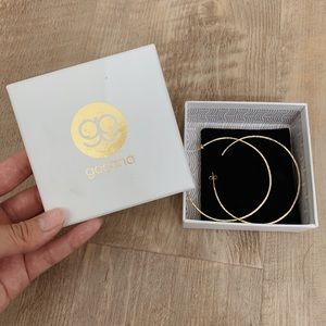 Gorjana taner 18k gold hoop earrings
